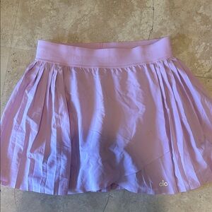 ALO Yoga Lilac Pleated Athletic Skort (a few minor stains)